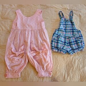 Vintage Toddler Pastel Overalls Bundle